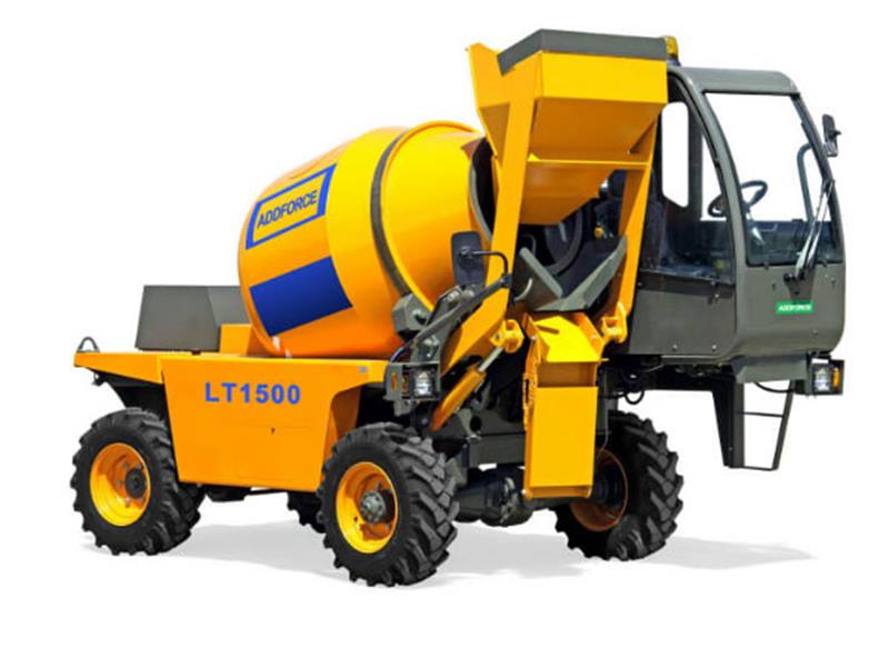 Xe trộn bê tông tự nạp nhiên liệu trung quốc 1.5 khối