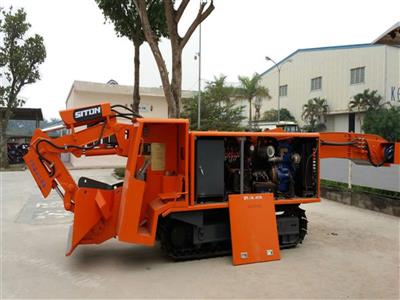 Máy cào vơ bánh xích hiệu Siton 80 khối