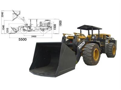 Máy xúc lật chui hầm model XD926 gầu 1 khối