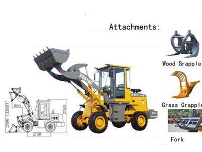 Máy xúc lật sức nấng 1.5 tấn model XD916E